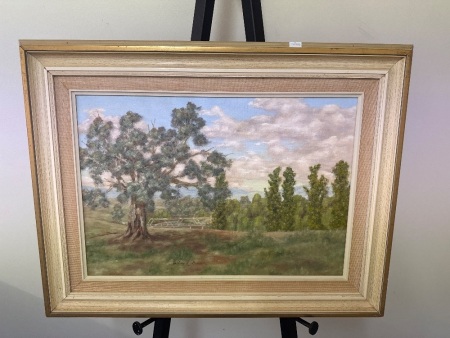 Jeffrey Newman - Outback Bridge Acrylic on Canvas Board