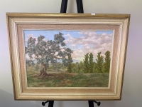 Jeffrey Newman - Outback Bridge Acrylic on Canvas Board
