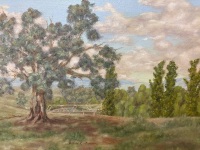 Jeffrey Newman - Outback Bridge Acrylic on Canvas Board - 2
