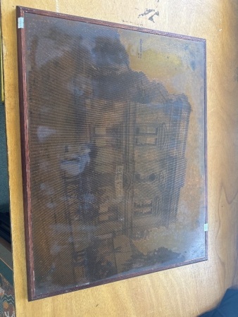 Unley Town Hall 1870 Zincograph