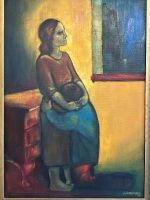 Janis Jorgensen - Loves Captive Oil on Board - 2