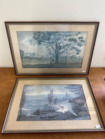 2 Historic Prints of the Blue Mountains