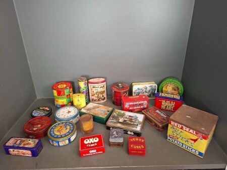 Large Lot of Collectable Tins