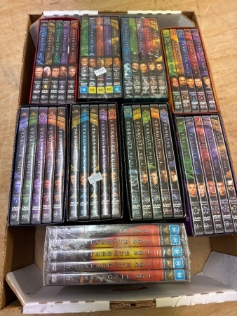 Stargate 9 boxed sets of DVD's