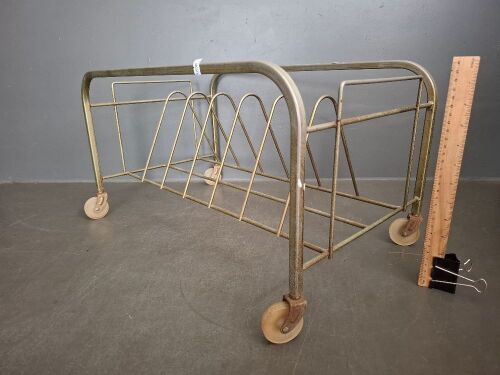 Mid Century Display Rack on Castors