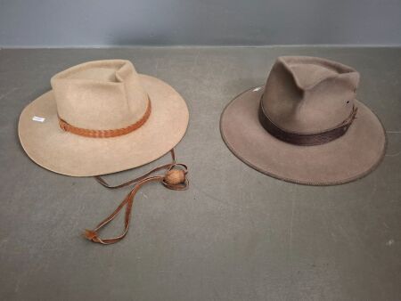 2 Akubra Hats - Made in Australia