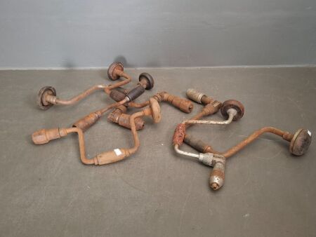 Lot of Vintage Brace Drills