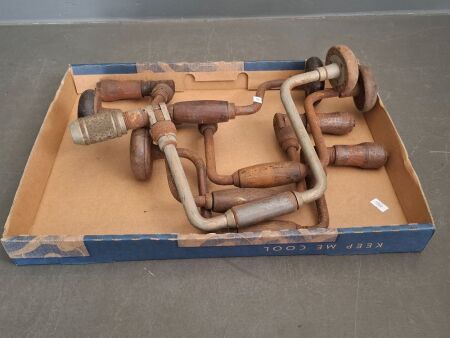 Lot of Vintage Brace Drills