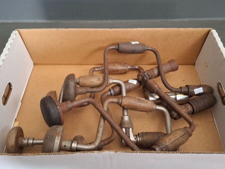 Lot of Vintage Brace Drills
