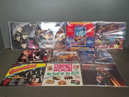 10 Mixed Genre Vinyl Records