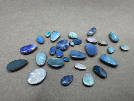 40 Carats Opal Doublets Gemstones