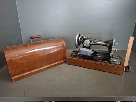 Vintage Standard Sewing Machine - Made By the Standard Manufacturing Co - In Case
