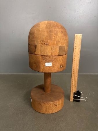 Early Timber hat block