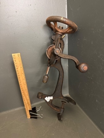 Vintage Hand crank drill press