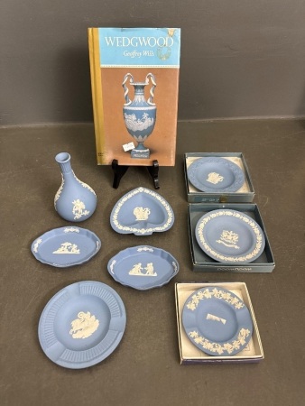 Large lot of Wedgwood china & book