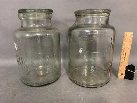 2 Vintage Lolly Jars from Quality Sweet Acres Products Sydney