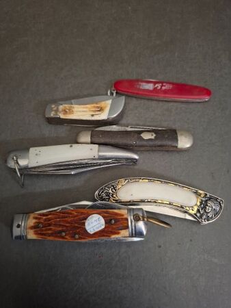6 Assorted Pocket Knives