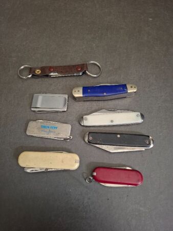 8 Assorted Pocket Knives