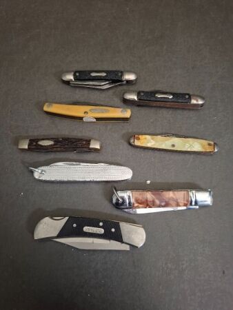 8 Assorted Pocket Knives