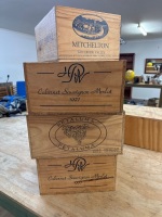 4 Wooden Wine Crates 2 x Howard Park - 4
