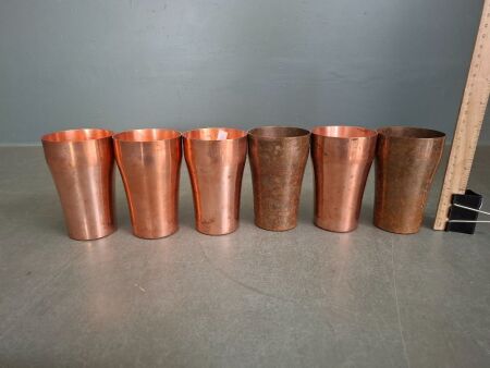 6 Copper Cups