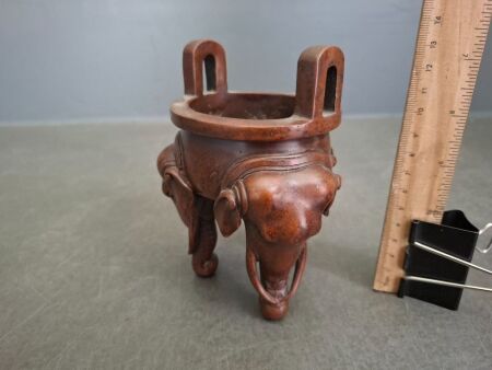 Bronze Elephant Incense Burner