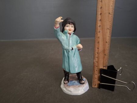 Royal Worcester February Figurine Young Boy No. 3453