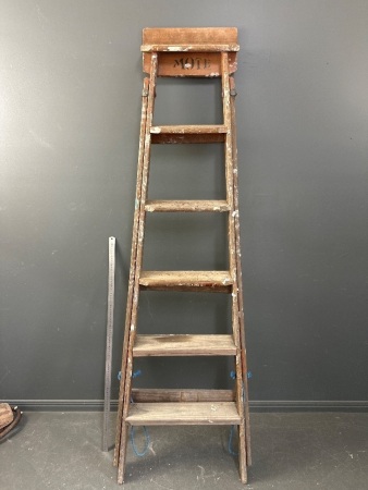 Wooden Fold Out Ladder