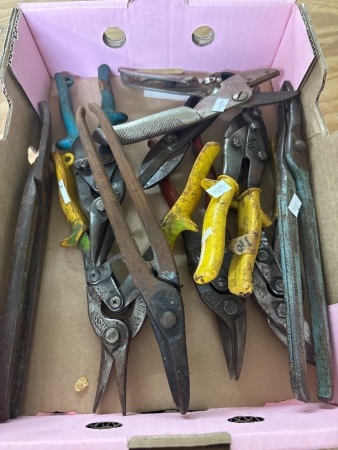 Lot of Assorted tin snips