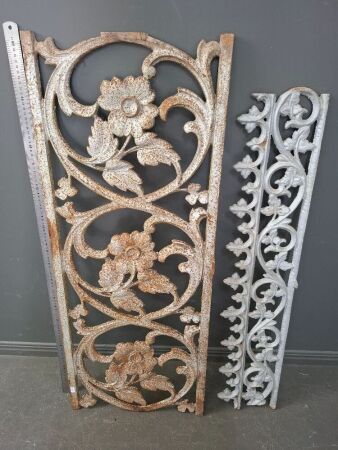 2 Cast Iron Balustrades
