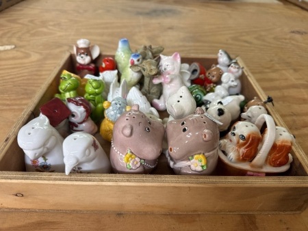 Assortment of Mid Century Animal Salt & Pepper Shakers