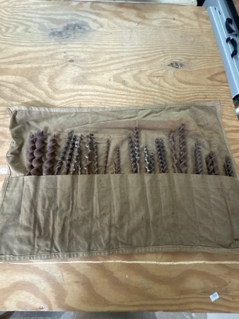 Brace Bit set in tool roll