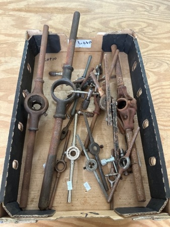 Lot of tap and Die wrenches