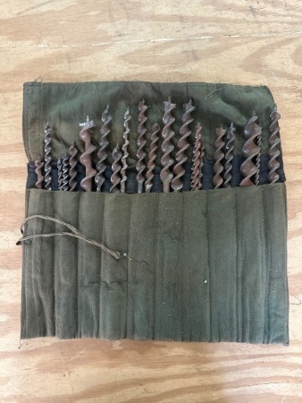 Brace Bit set in tool roll