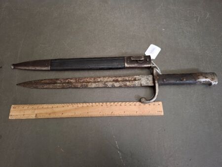 Vintage Bayonet in Sheath - 450mm