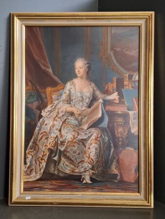La Marquise De Pompadour 1755 Print
