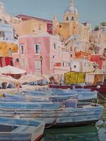 Wall Art Depicting Postano Italy - 2