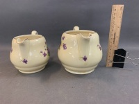 Set of 2 Graduated Royal Staffs Honeyglaze Jugs - 2