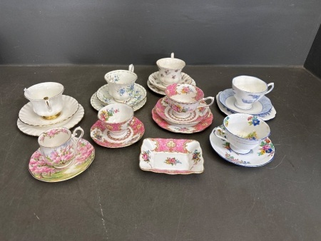 5 Royal Albert Bone China England Trios & 3&nbsp;Royal Albert Bone China England
