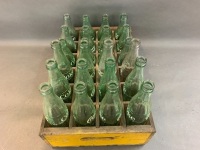 Small Timber Coca Cola Crate with 12 x 10fl.oz 12 x 6.5fl.oz Bottles - 5