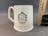 Vintage Beswick 1953 Q.Elizabeth Coronation Mug - 3