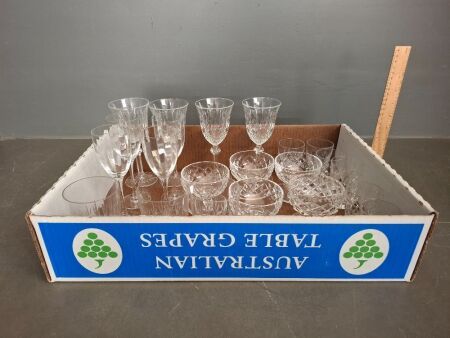 Assorted Crystal Glass Ware