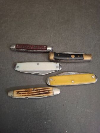 5 Assorted Pocket Knives