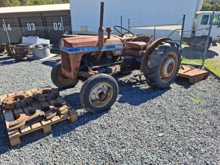 Leyland 154 Tractor with David Brown Slasher BPT04 4ft. with Spare Wheel Weights