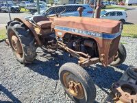 Leyland 154 Tractor with David Brown Slasher BPT04 4ft. with Spare Wheel Weights - 9