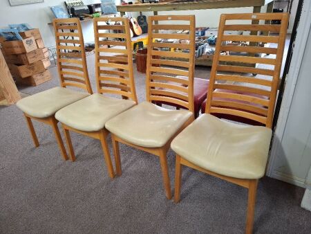 4 Ladder Back Dining Chairs
