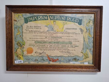 Order of the Deep Framed Certificate&nbsp;