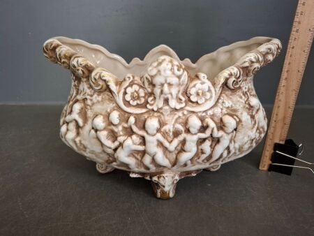 Antique Capodimonte Putti Centre Piece or Soup Tureen