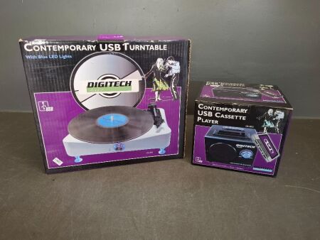 Boxed Digitech Audio Contemporary USB Cassette Player & Turntable