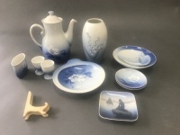 Box Lot of Royal Copenhagen China